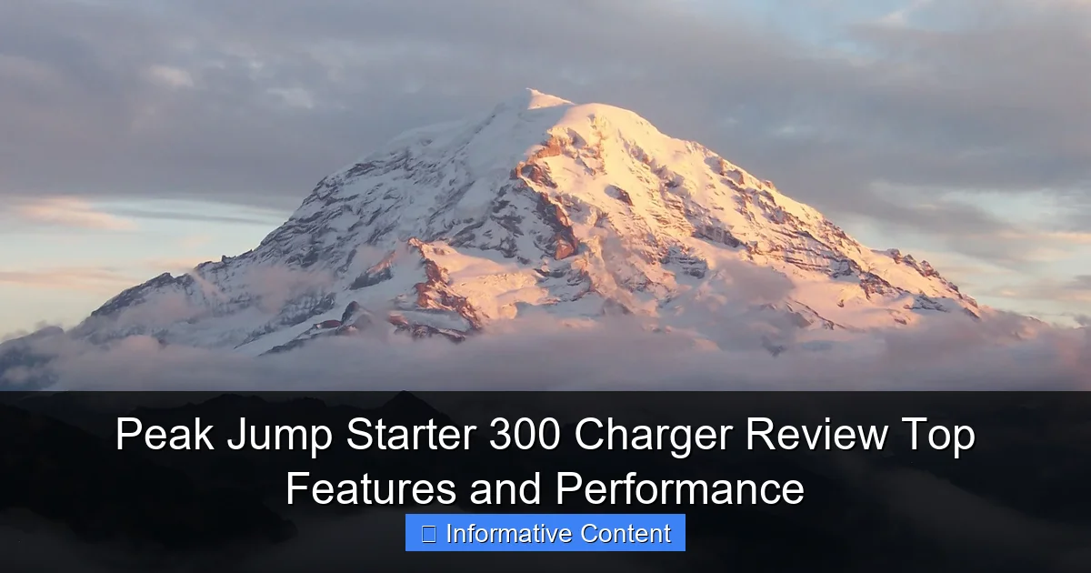 Peak Jump Starter 300 Charger Review Top Features and Performance