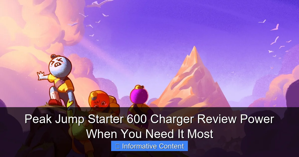 Peak Jump Starter 600 Charger Review Power When You Need It Most