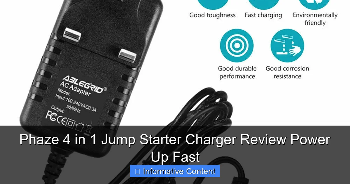 Phaze 4 in 1 Jump Starter Charger Review Power Up Fast