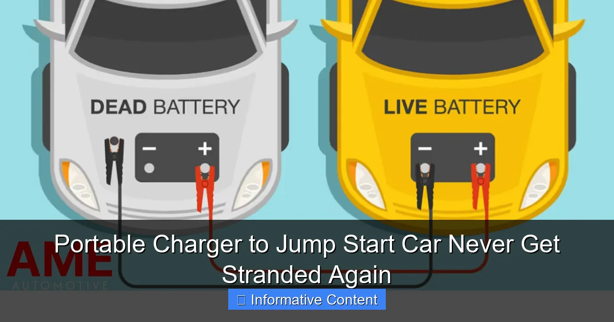 Portable Charger to Jump Start Car Never Get Stranded Again