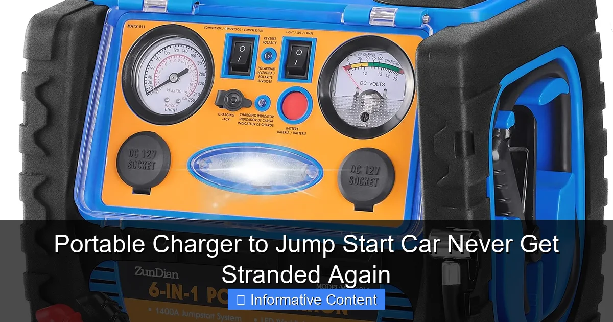 Portable Charger to Jump Start Car Never Get Stranded Again