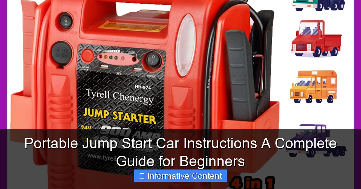 Portable Jump Start Car Instructions A Complete Guide for Beginners