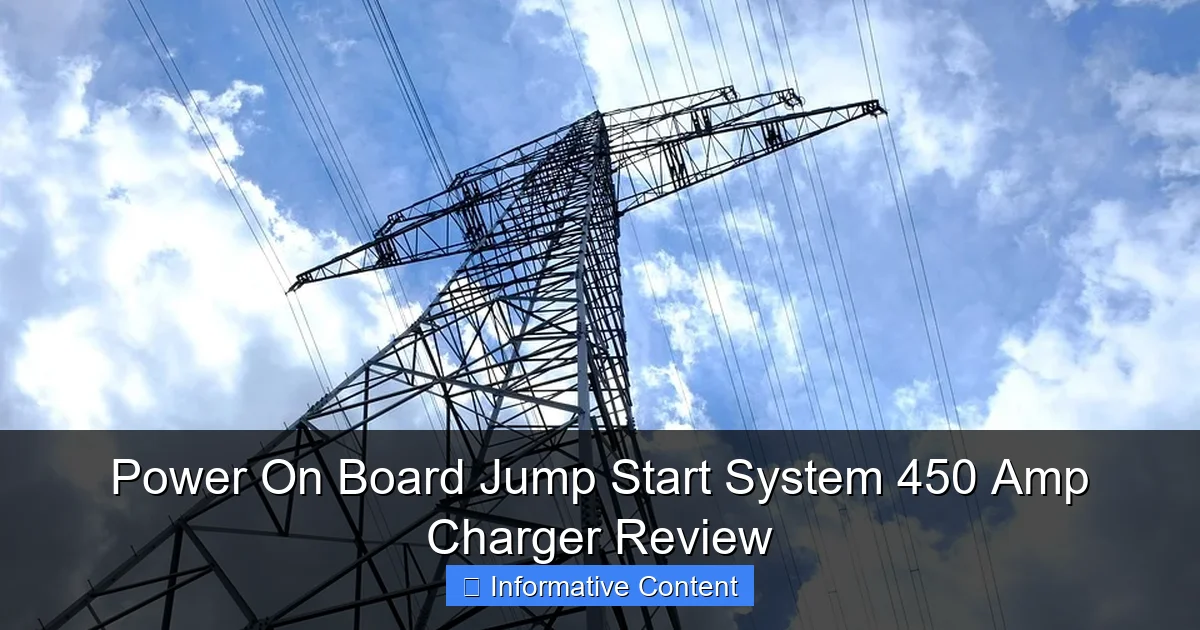 Power On Board Jump Start System 450 Amp Charger Review