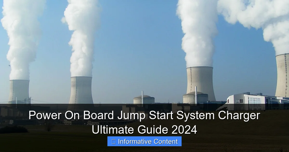 Power On Board Jump Start System Charger Ultimate Guide 2024