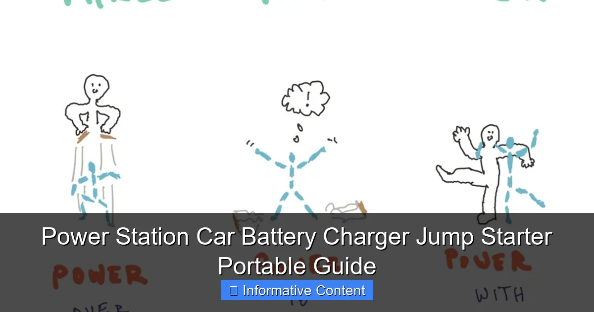 Power Station Car Battery Charger Jump Starter Portable Guide