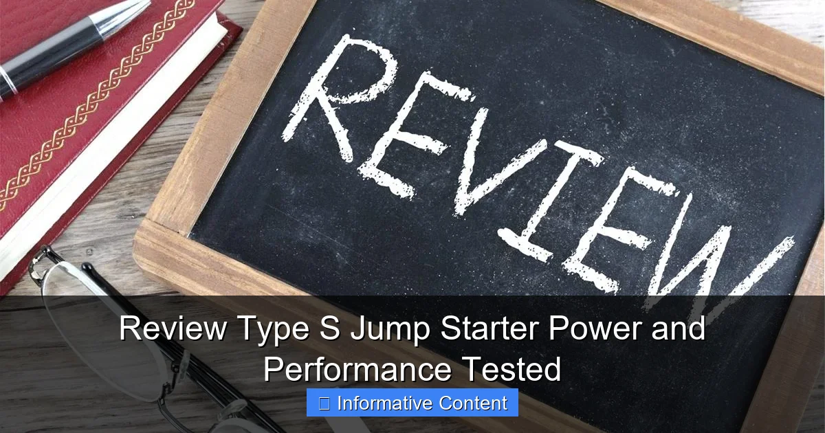 Review Type S Jump Starter Power and Performance Tested