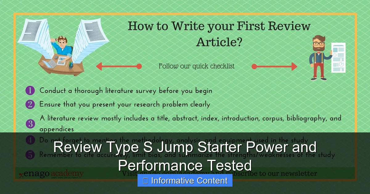 Review Type S Jump Starter Power and Performance Tested