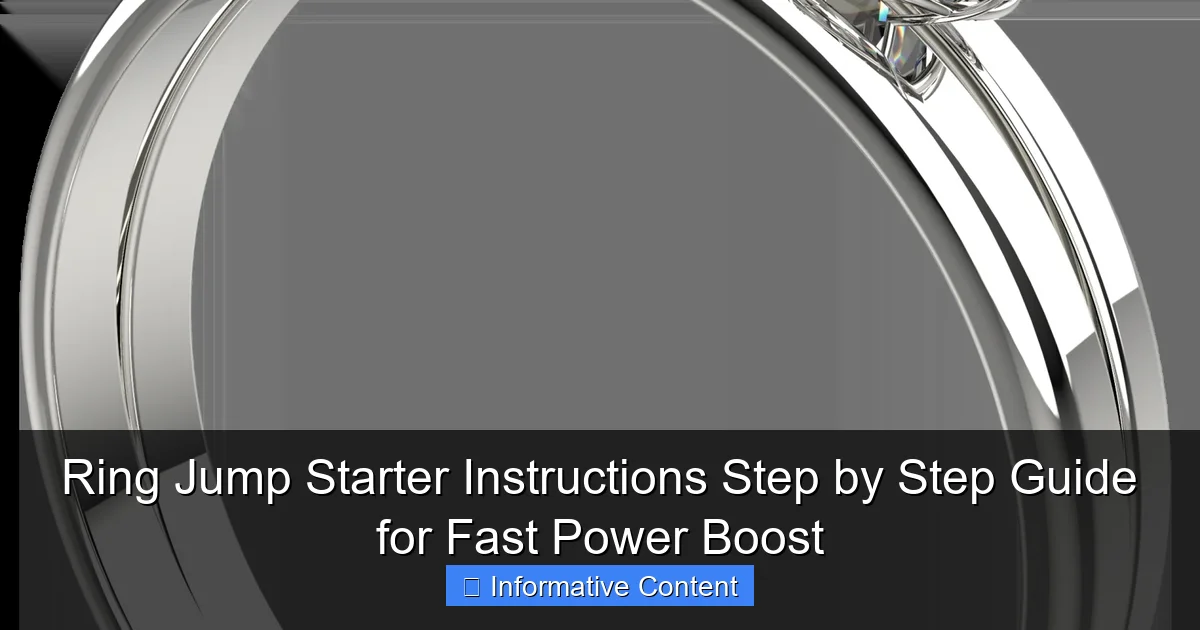 Ring Jump Starter Instructions Step by Step Guide for Fast Power Boost