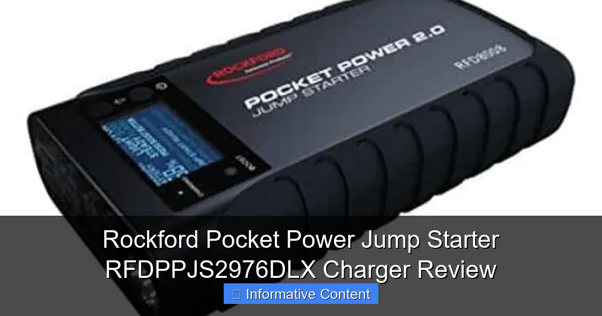 Rockford Pocket Power Jump Starter RFDPPJS2976DLX Charger Review