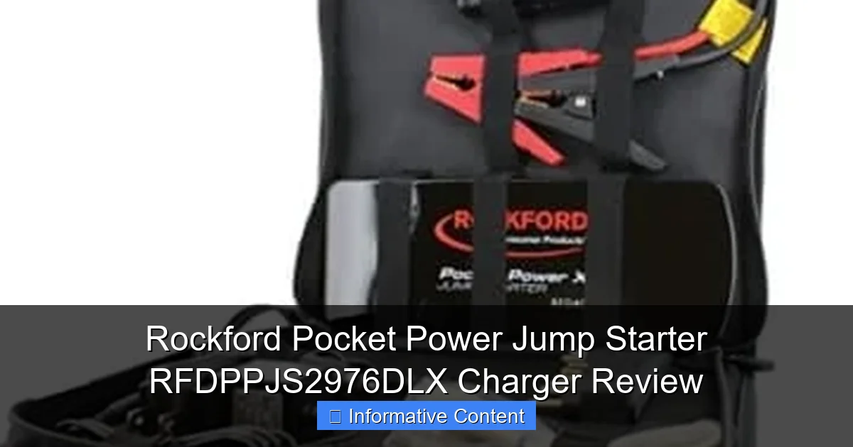 Rockford Pocket Power Jump Starter RFDPPJS2976DLX Charger Review