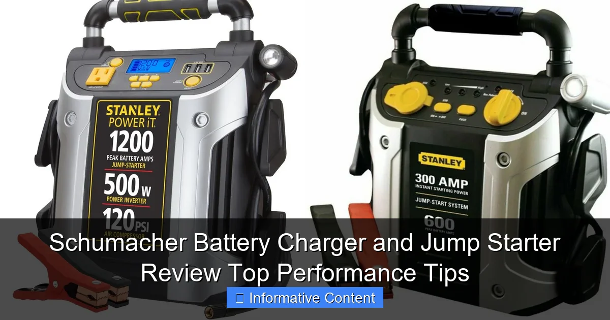 Schumacher Battery Charger and Jump Starter Review Top Performance Tips