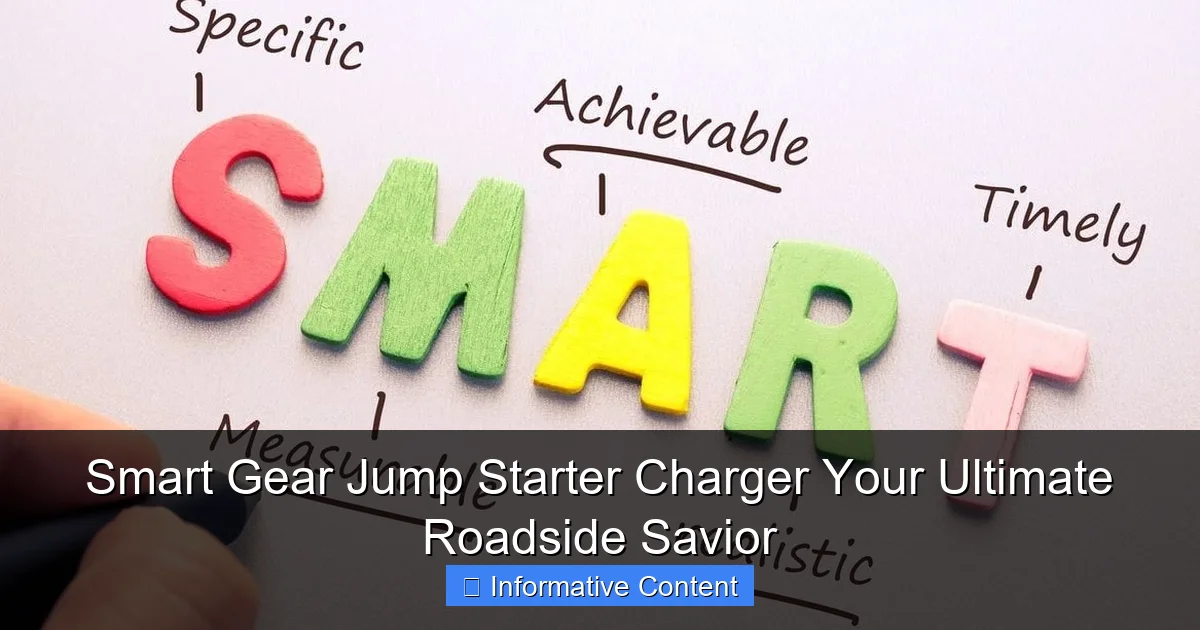 Smart Gear Jump Starter Charger Your Ultimate Roadside Savior