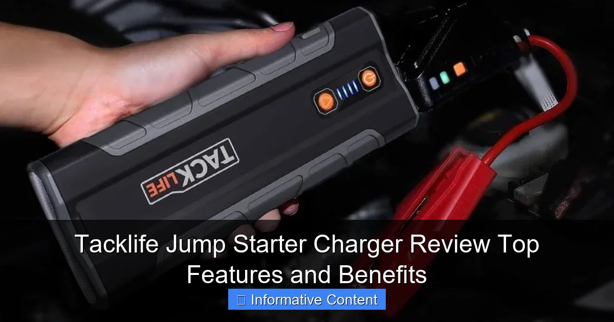 Tacklife Jump Starter Charger Review Top Features and Benefits