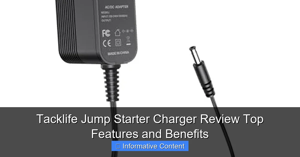Tacklife Jump Starter Charger Review Top Features and Benefits