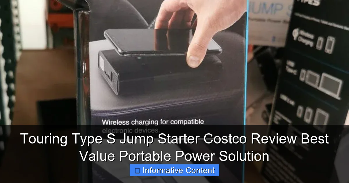 Touring Type S Jump Starter Costco Review Best Value Portable Power Solution