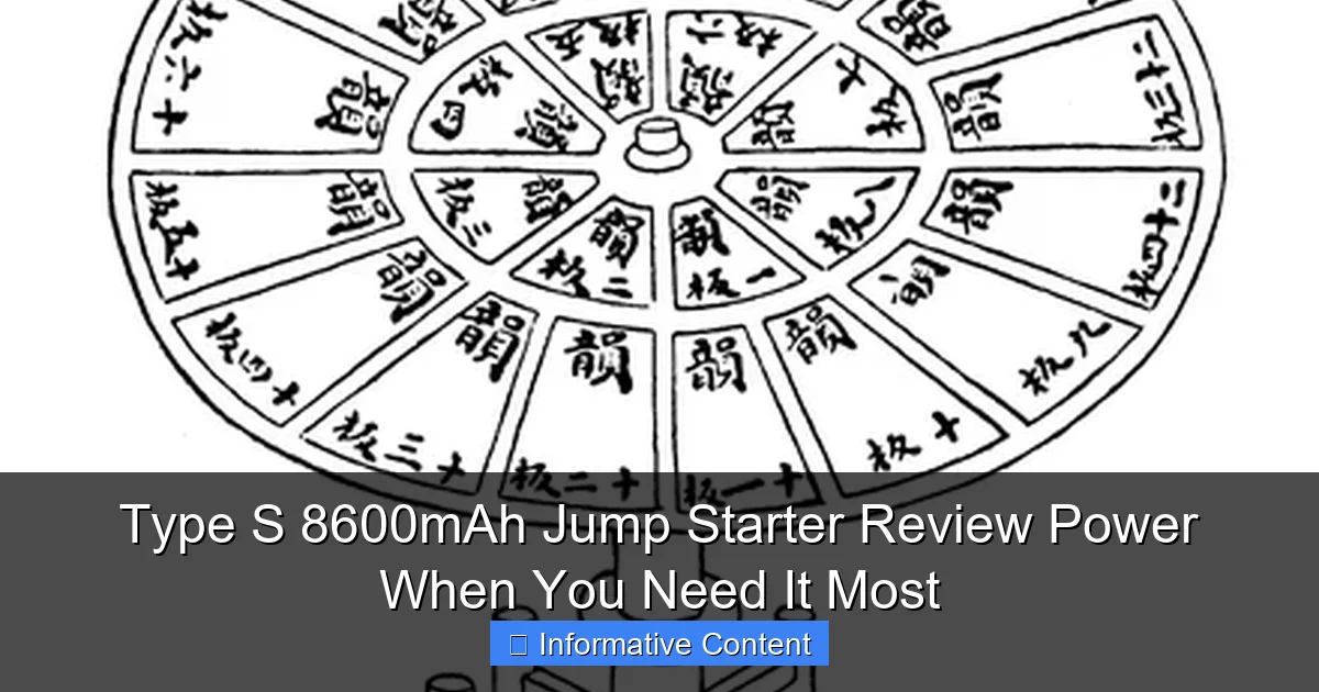 Type S 8600mAh Jump Starter Review Power When You Need It Most