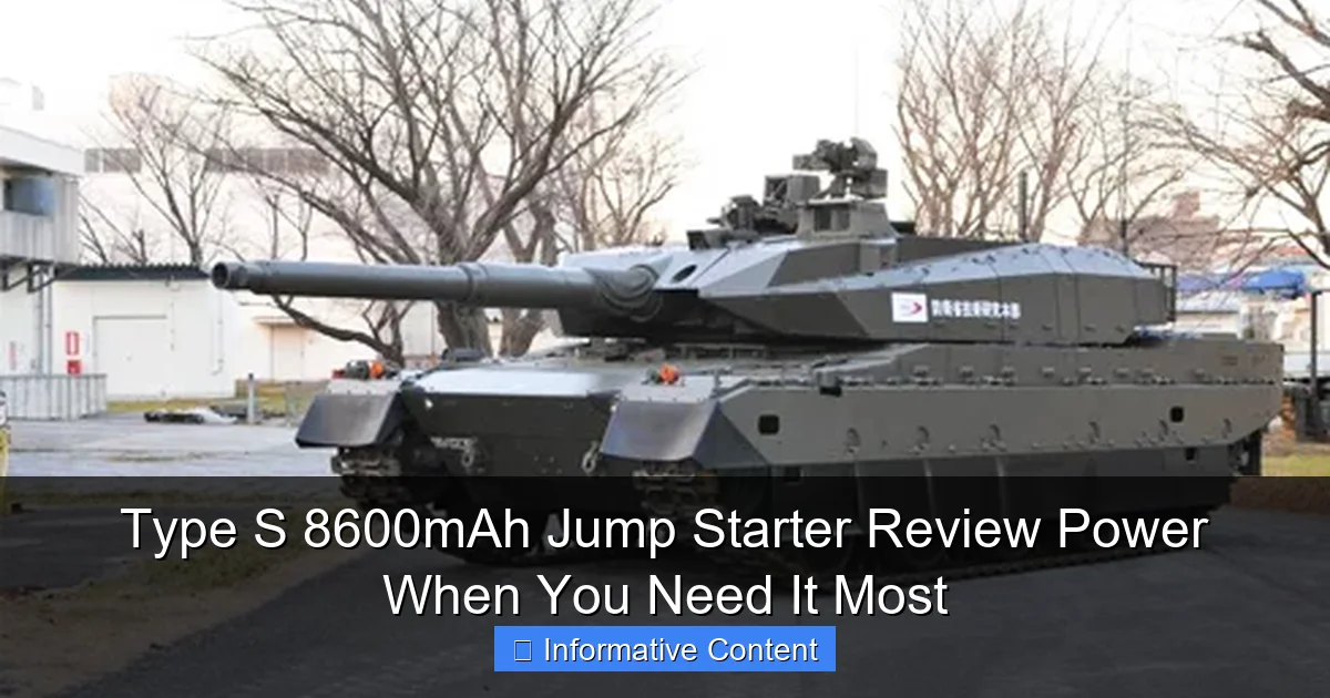 Type S 8600mAh Jump Starter Review Power When You Need It Most