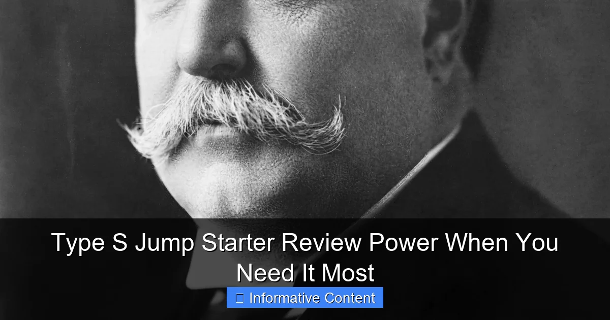 Type S Jump Starter Review Power When You Need It Most