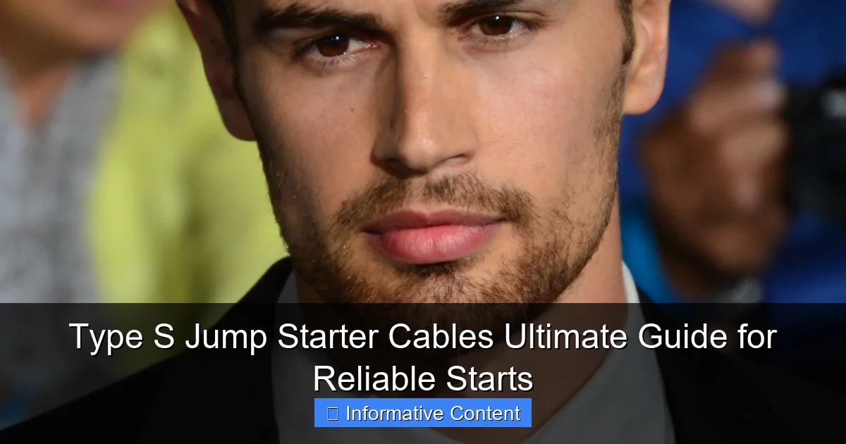 Type S Jump Starter Cables Ultimate Guide for Reliable Starts