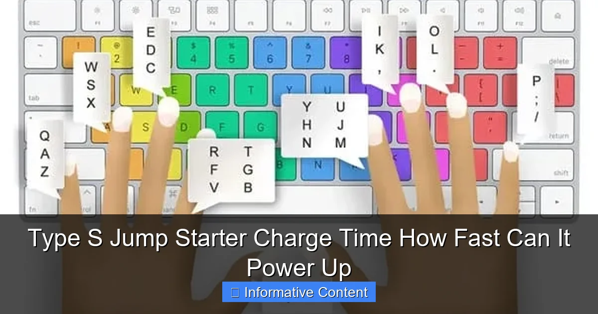 Type S Jump Starter Charge Time How Fast Can It Power Up