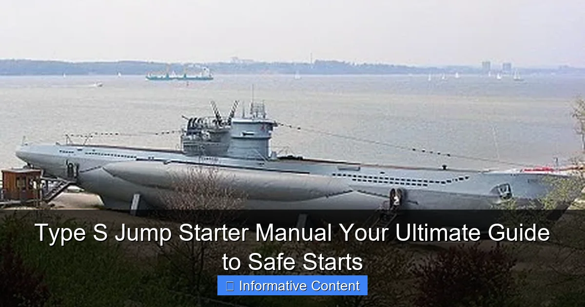 Type S Jump Starter Manual Your Ultimate Guide to Safe Starts