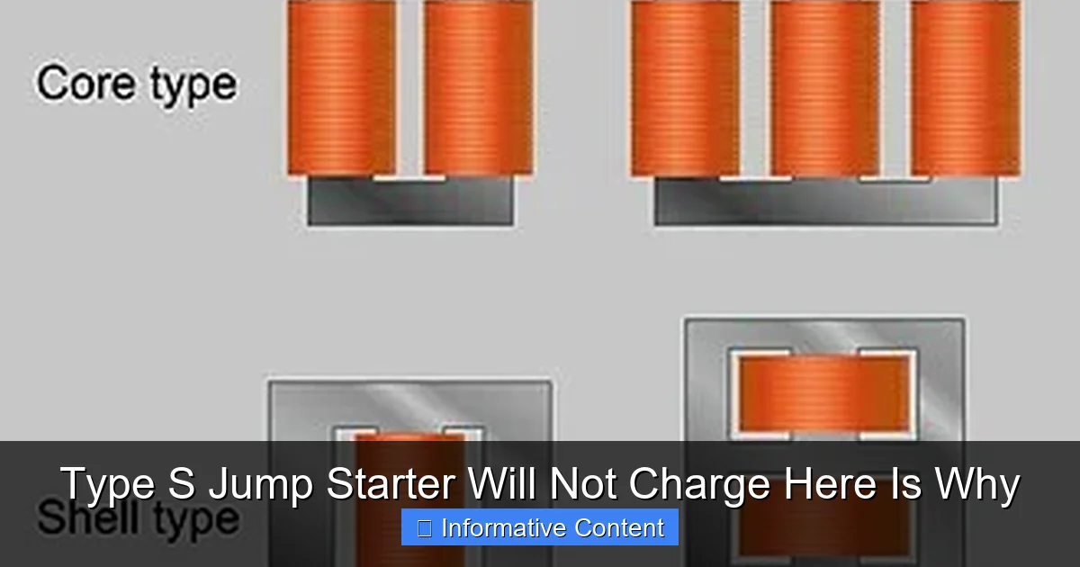 Type S Jump Starter Will Not Charge Here Is Why