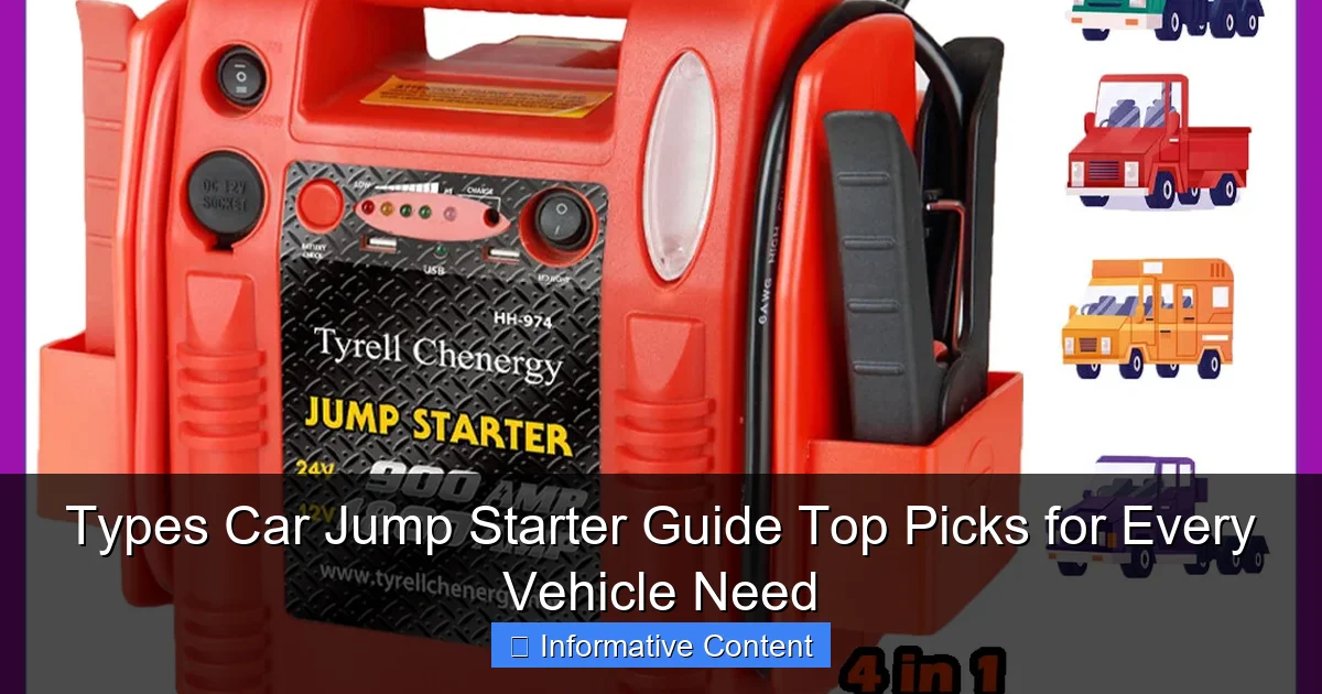 Types Car Jump Starter Guide Top Picks for Every Vehicle Need