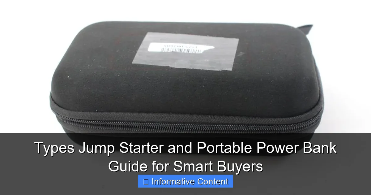 Types Jump Starter and Portable Power Bank Guide for Smart Buyers