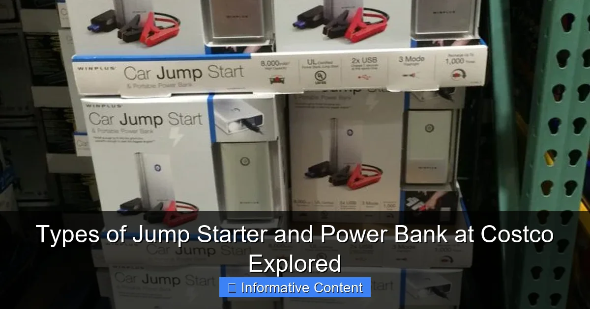 Types of Jump Starter and Power Bank at Costco Explored