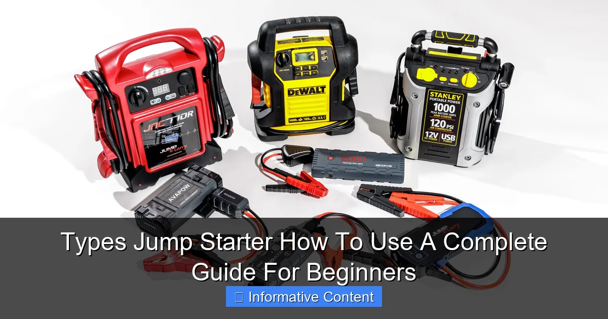 Types Jump Starter How To Use A Complete Guide For Beginners