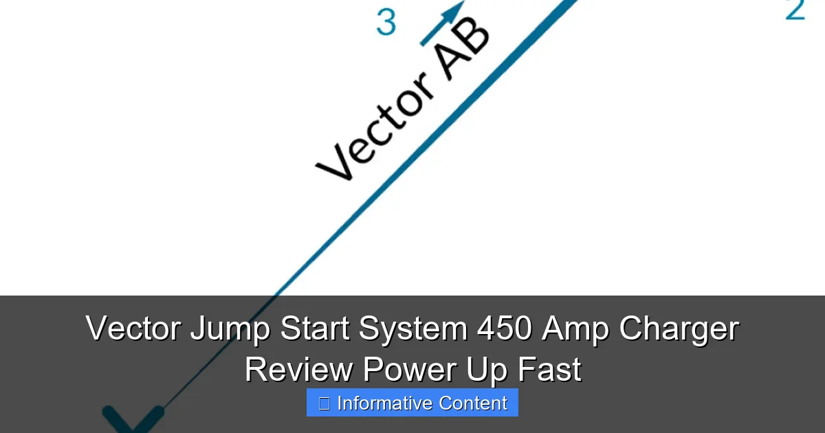 Vector Jump Start System 450 Amp Charger Review Power Up Fast