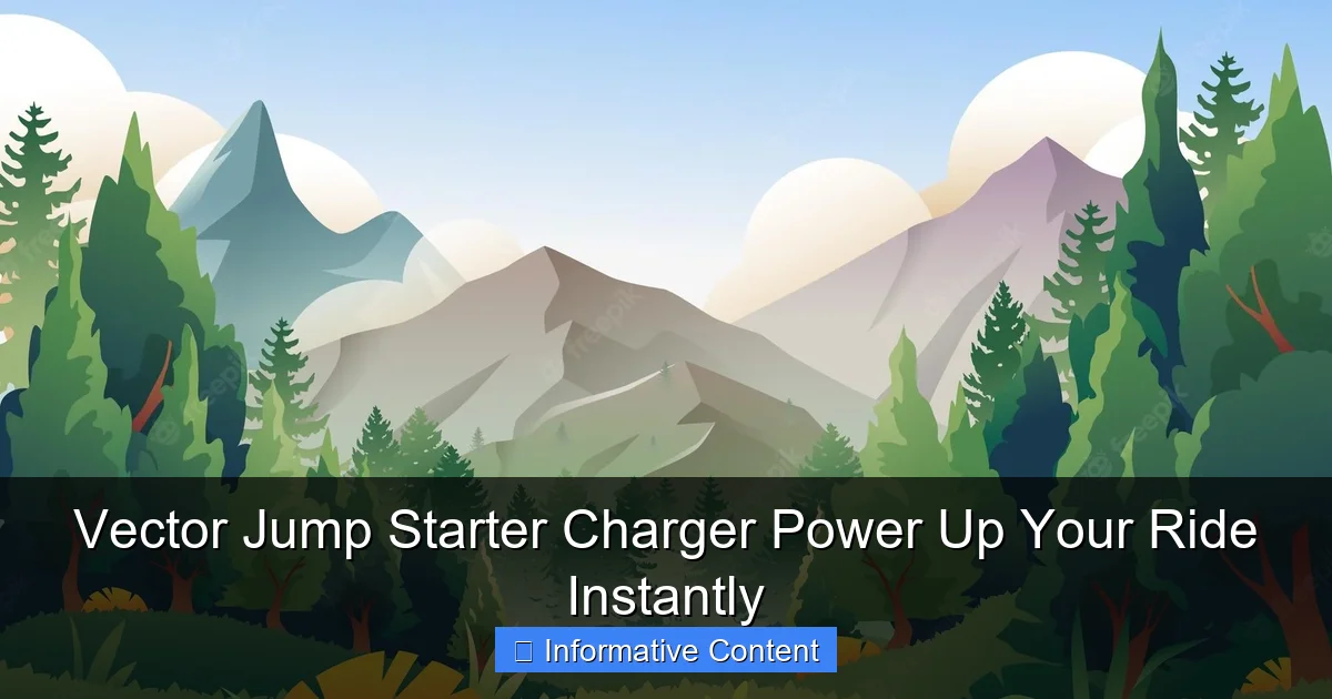 Vector Jump Starter Charger Power Up Your Ride Instantly