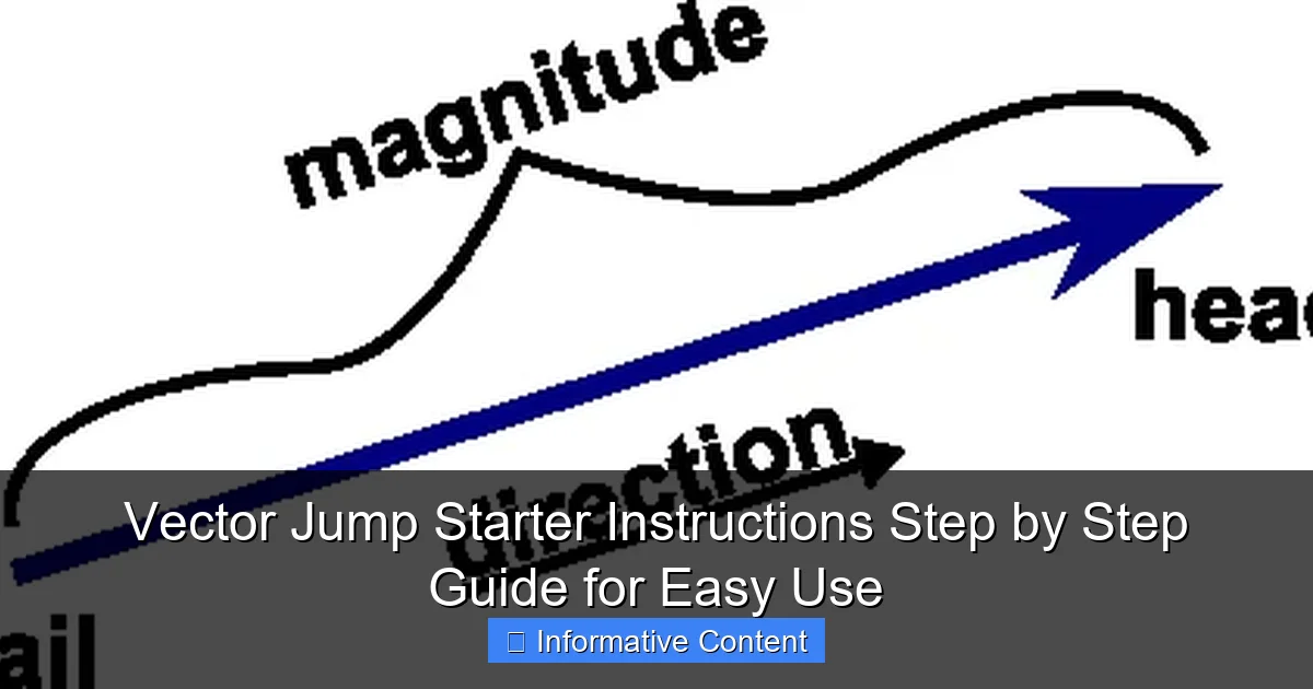 Vector Jump Starter Instructions Step by Step Guide for Easy Use