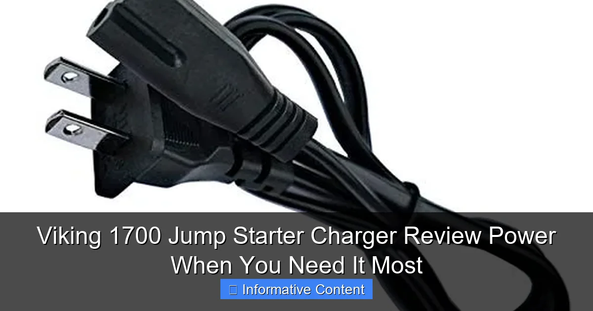 Viking 1700 Jump Starter Charger Review Power When You Need It Most