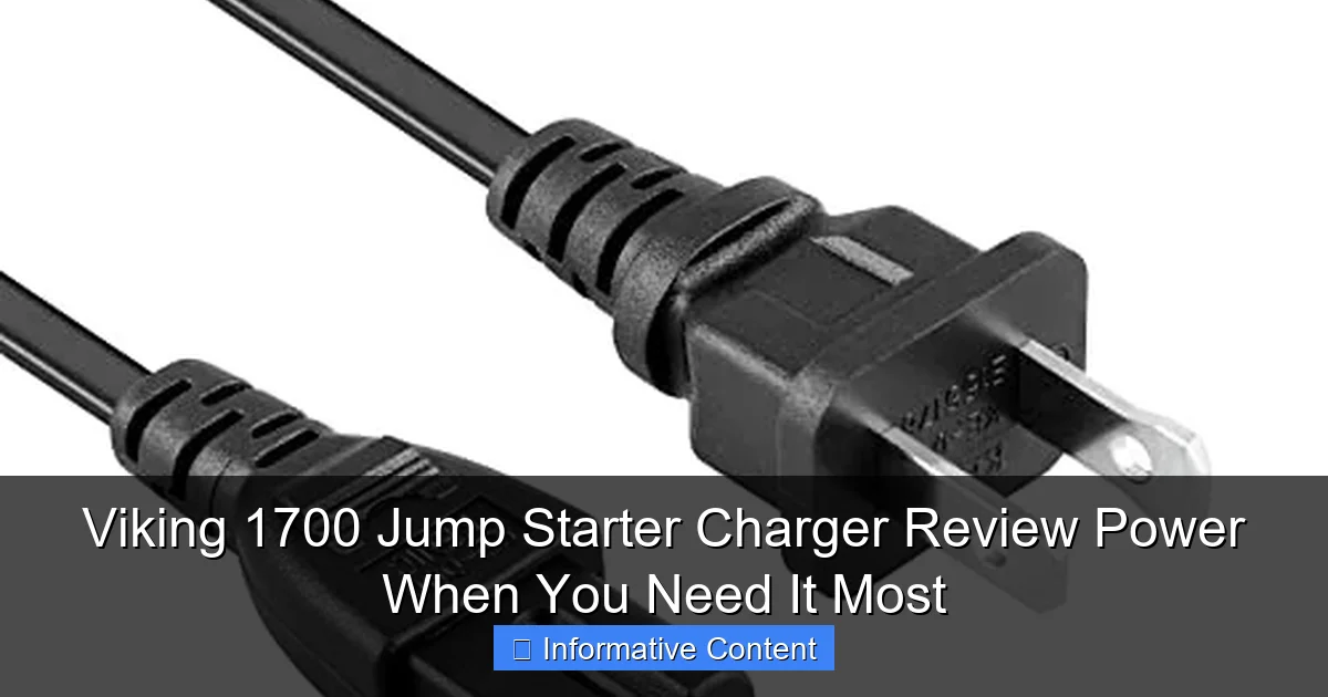 Viking 1700 Jump Starter Charger Review Power When You Need It Most