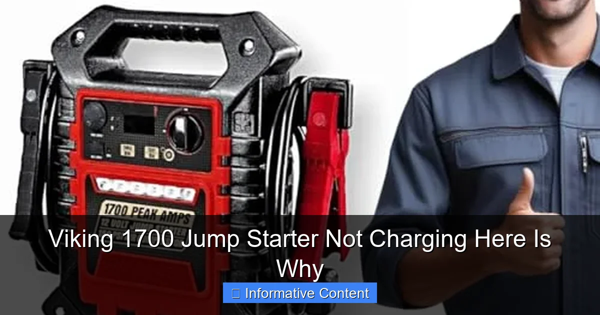 Viking 1700 Jump Starter Not Charging Here Is Why