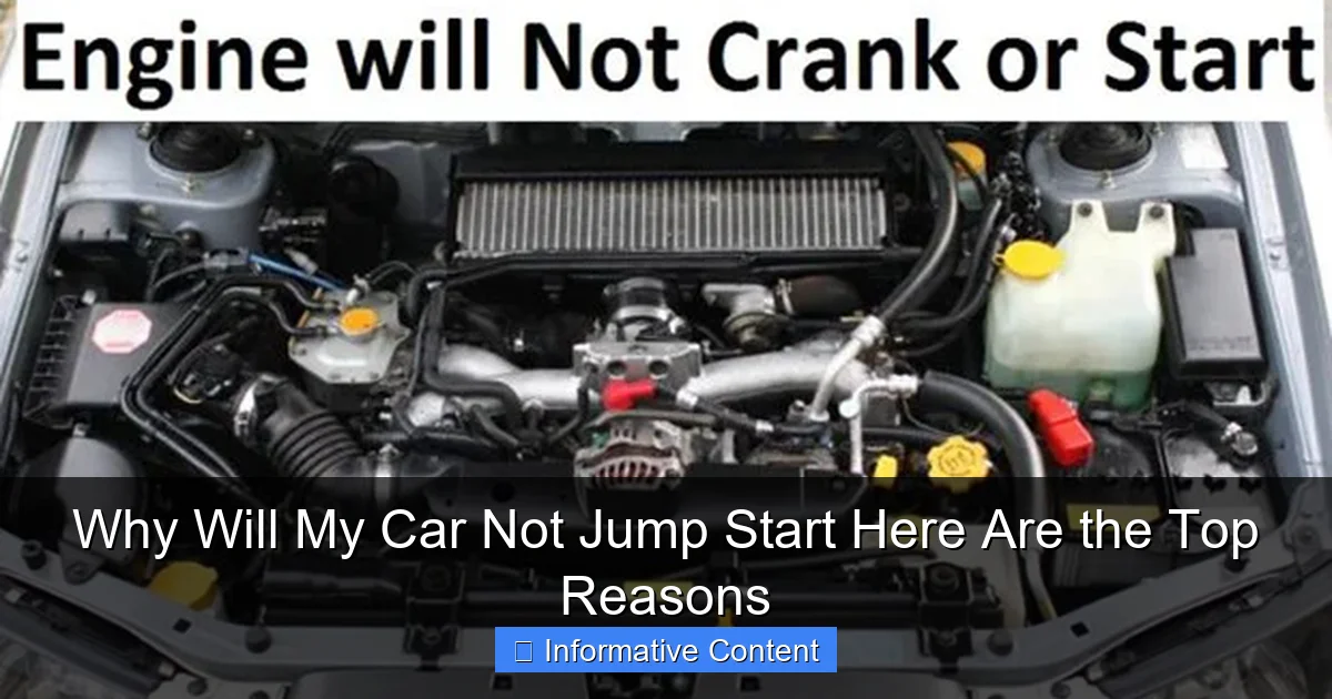 Why Will My Car Not Jump Start Here Are the Top Reasons