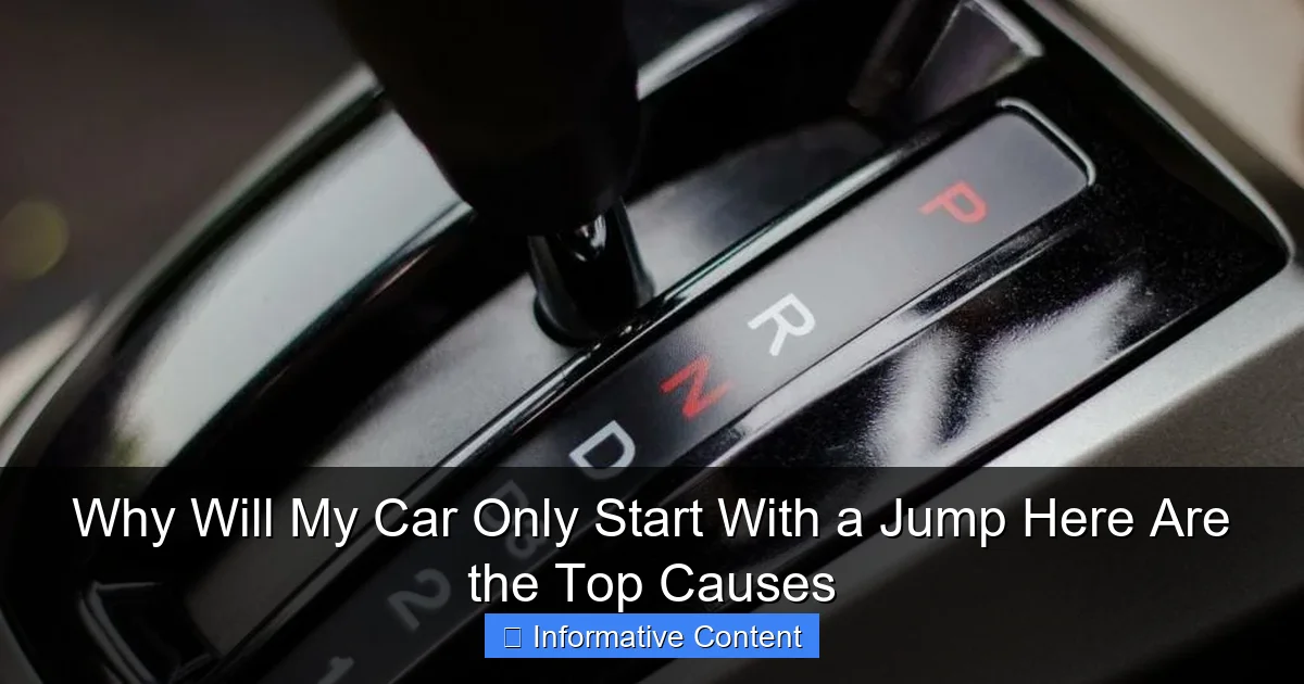Why Will My Car Only Start With a Jump Here Are the Top Causes
