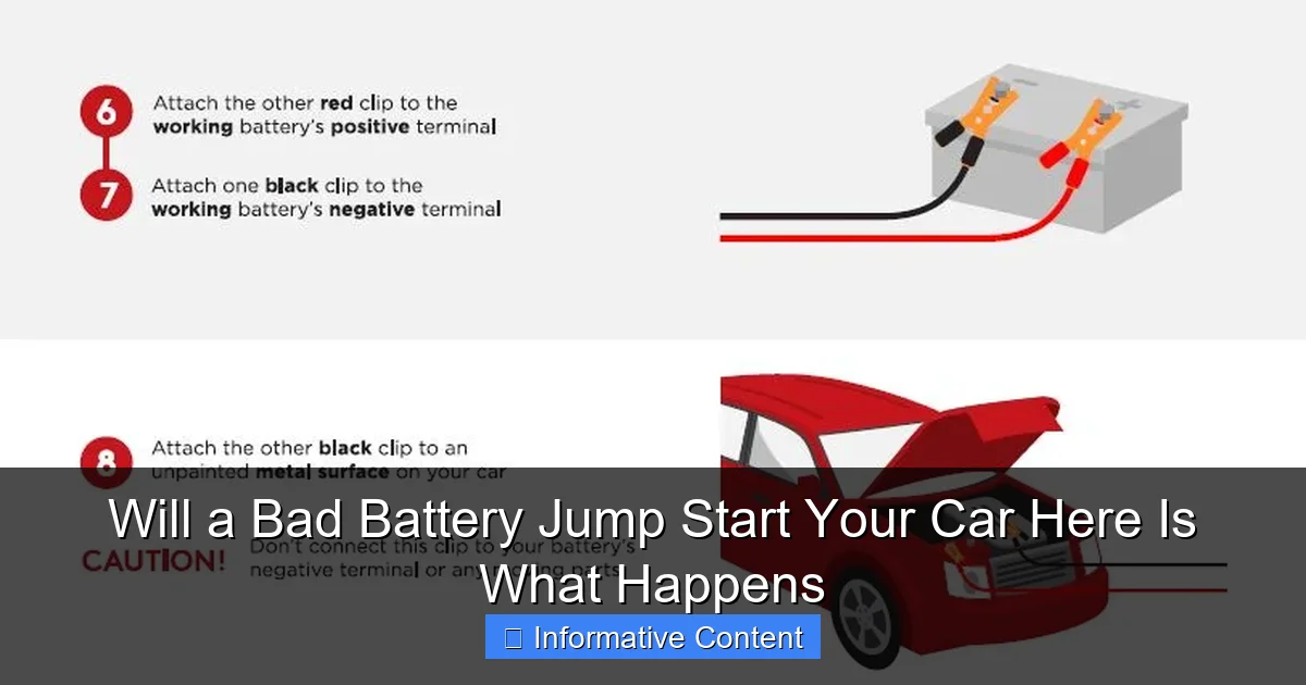 Will a Bad Battery Jump Start Your Car Here Is What Happens