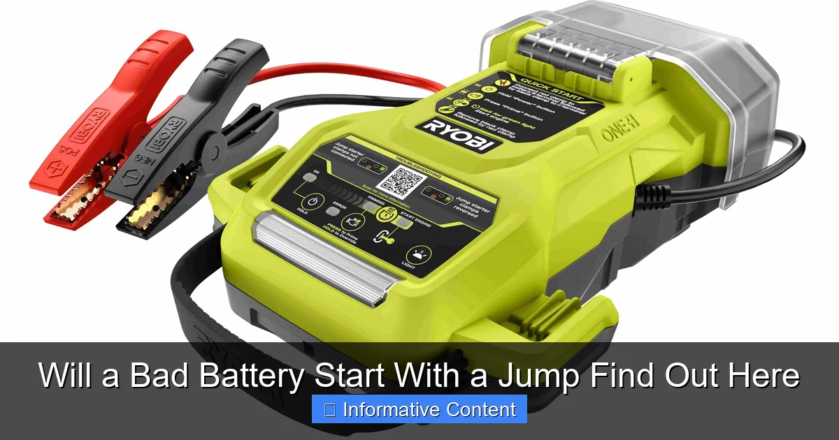Will a Bad Battery Start With a Jump Find Out Here