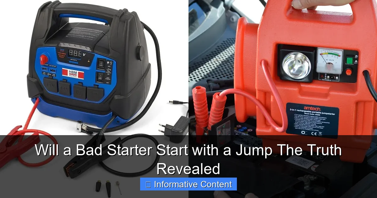 Will a Bad Starter Start with a Jump The Truth Revealed