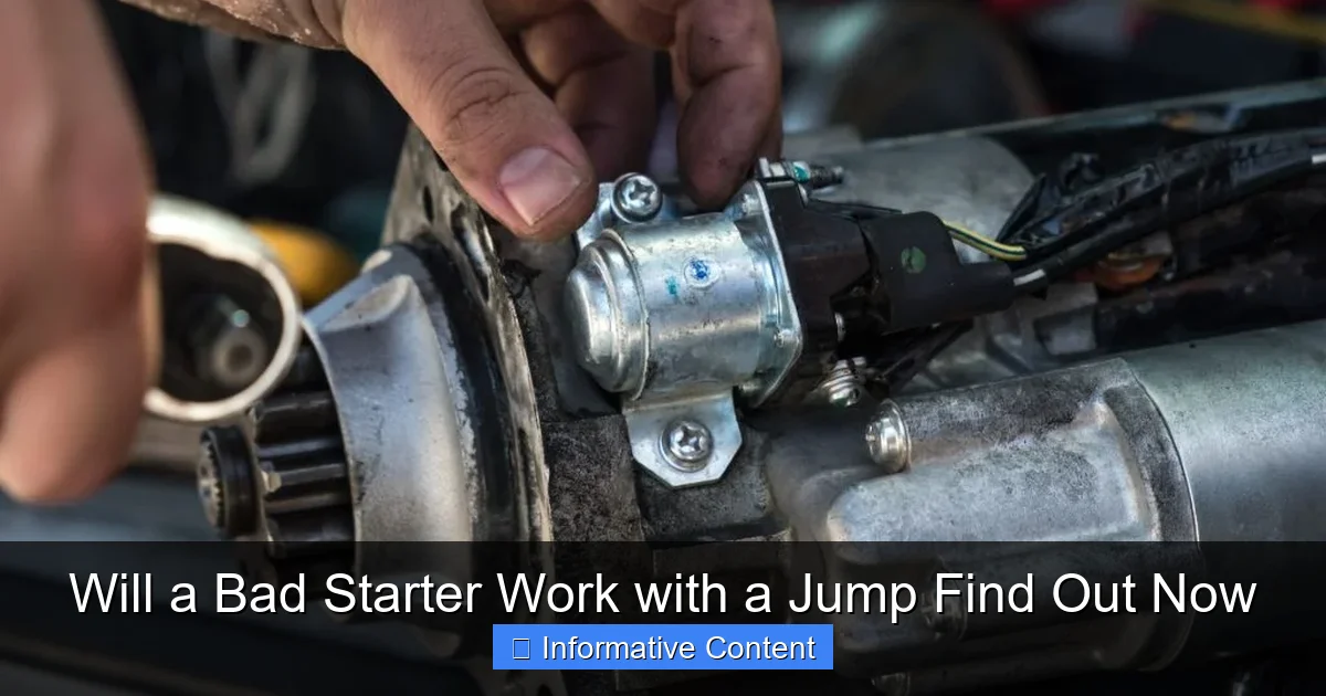 Will a Bad Starter Work with a Jump Find Out Now