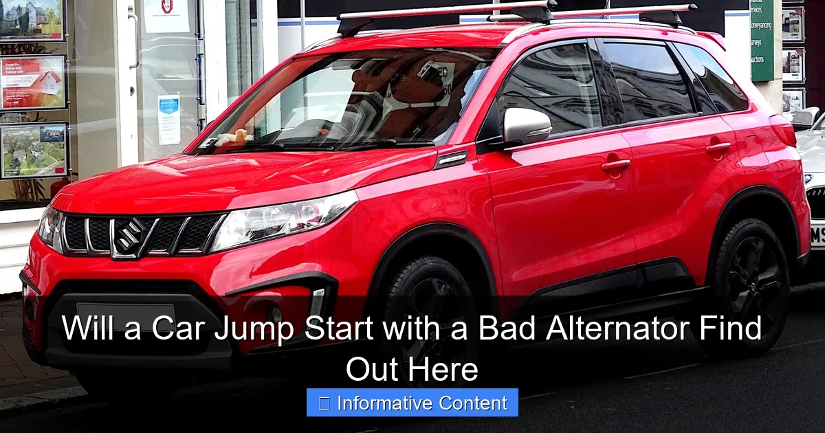 Will a Car Jump Start with a Bad Alternator Find Out Here