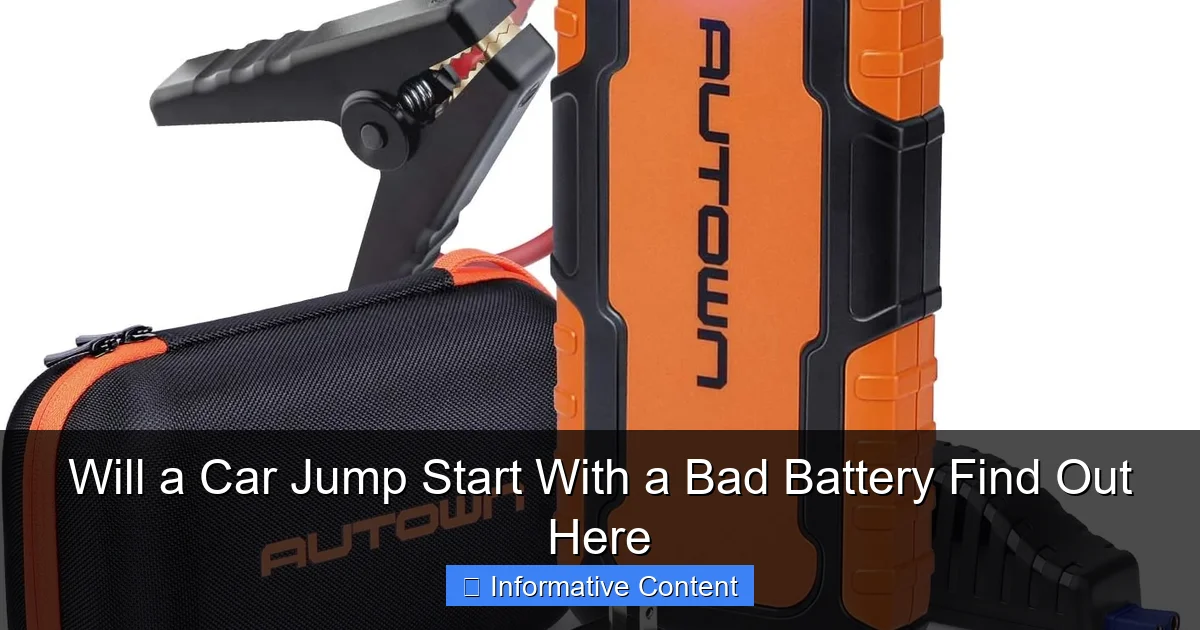 Will a Car Jump Start With a Bad Battery Find Out Here