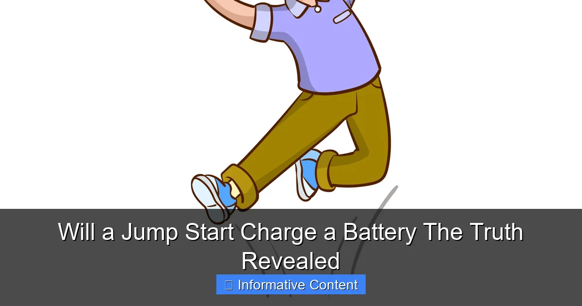 Will a Jump Start Charge a Battery The Truth Revealed