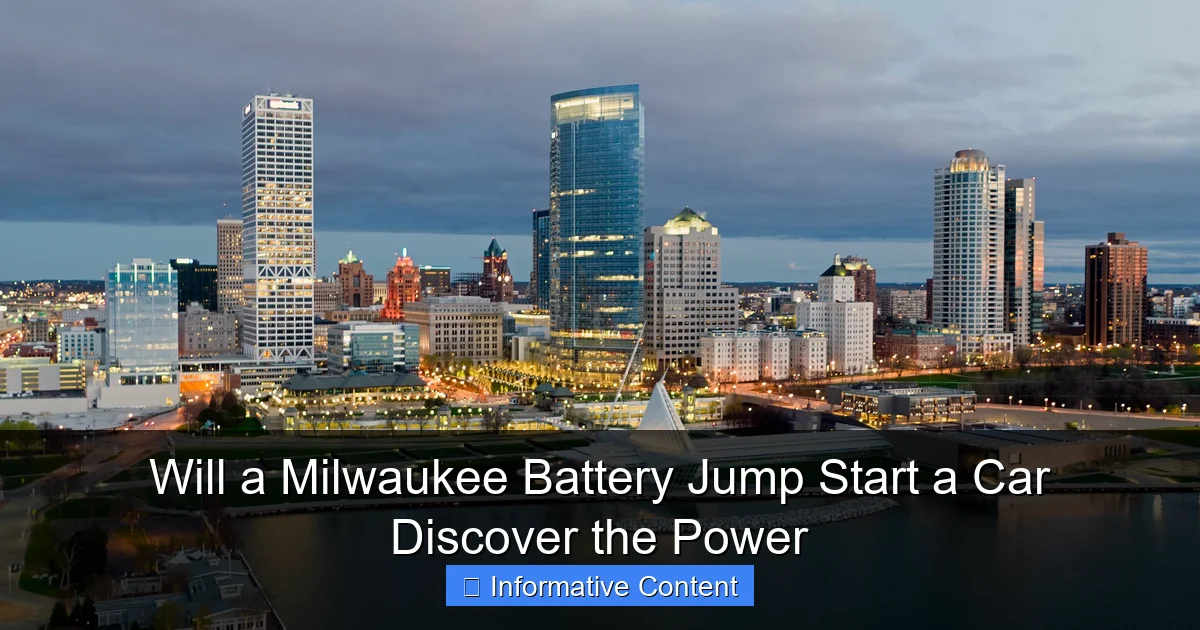 Will a Milwaukee Battery Jump Start a Car Discover the Power