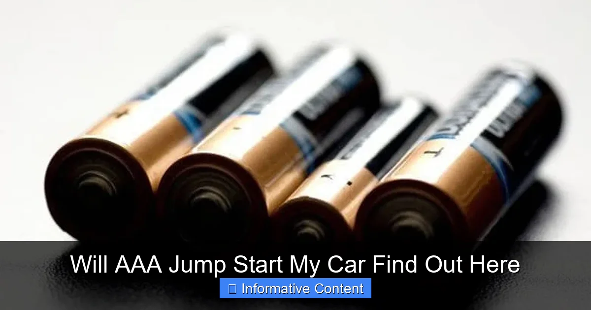 Will AAA Jump Start My Car Find Out Here
