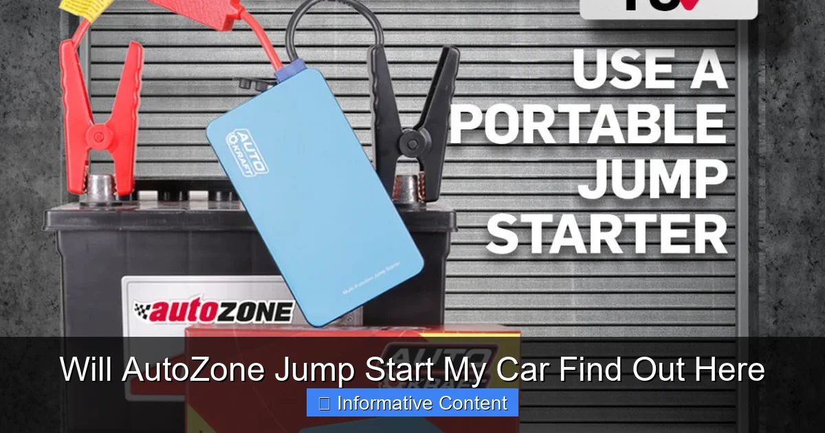 Will AutoZone Jump Start My Car Find Out Here