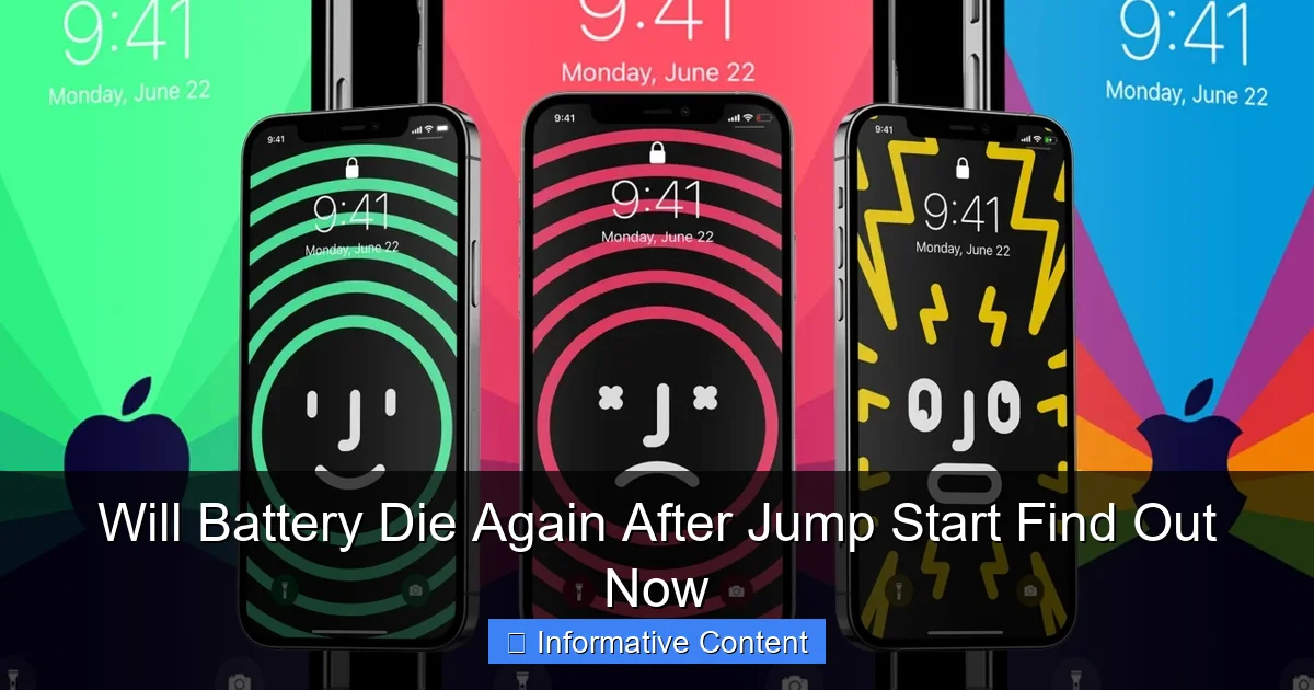 Will Battery Die Again After Jump Start Find Out Now