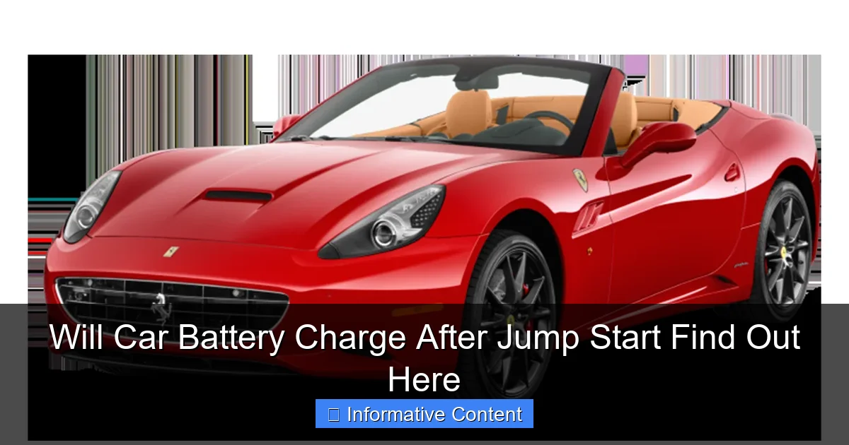 Will Car Battery Charge After Jump Start Find Out Here